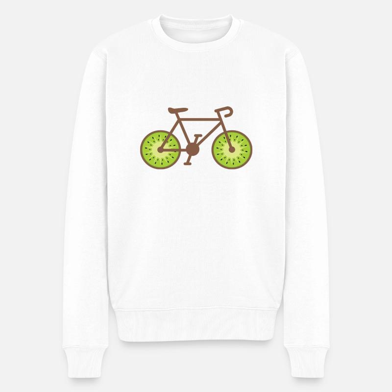 Vélo Kiwi Fruit - Pull Premium bio Homme - blanc