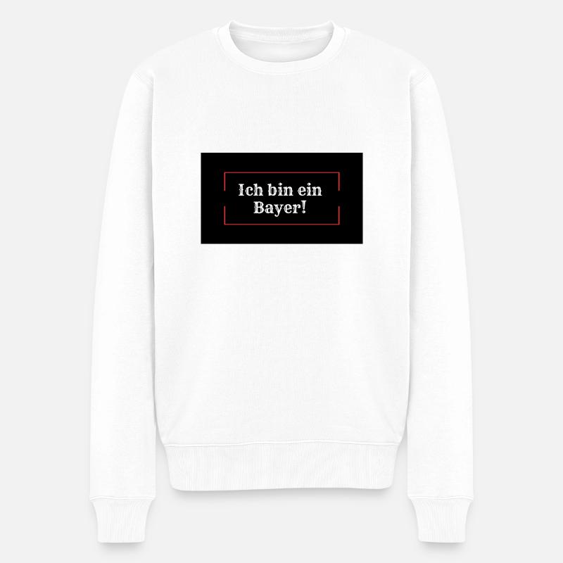 Bayern 1# - Männer Premium Bio Pullover - Weiß