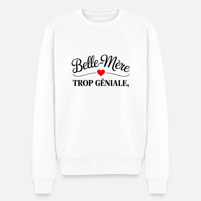 Stiefmutter zu toll - Männer Premium Bio Pullover - Weiß