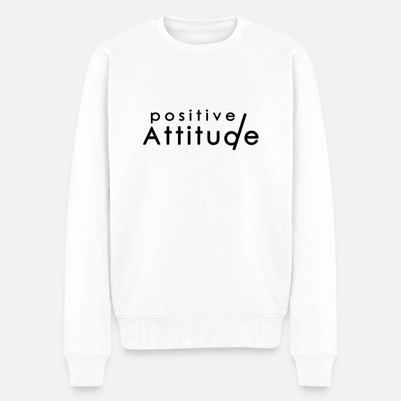 Positive ATTITUDE 1 - Pull Premium bio Homme - blanc
