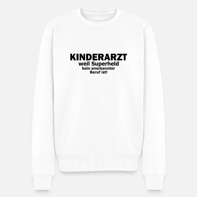 kinderarzt - Männer Premium Bio Pullover - Weiß