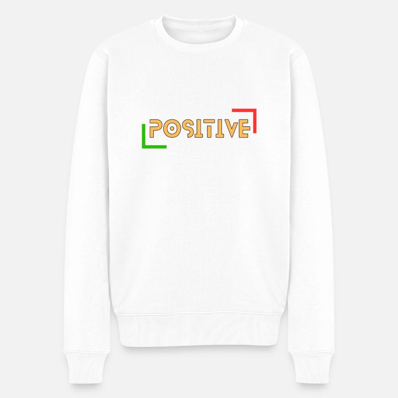 Positif - Pull Premium bio Homme - blanc