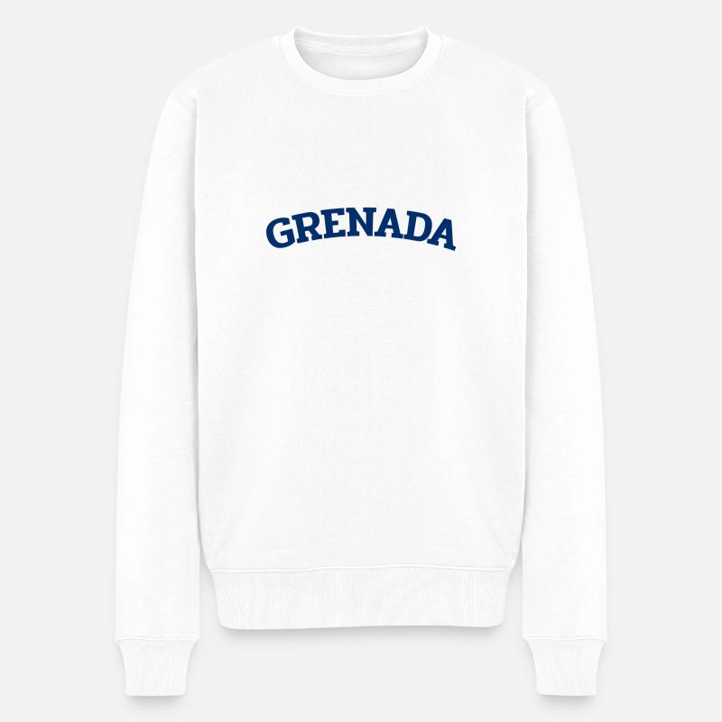 Grenada - Saint George´s - Karibik - West Indies - Männer Premium Bio Pullover - Weiß