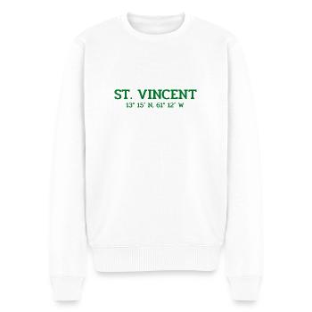 Saint-Vincent coordonne Koordinaten West Indies - Pull Premium bio Homme - blanc - Devant - Thijin (182cm)