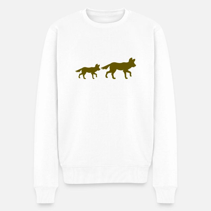 Renard 2 - Pull Premium bio Homme - blanc