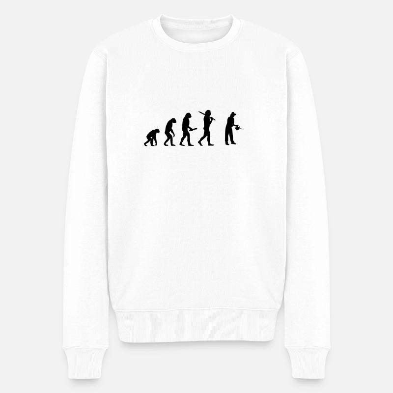 gaertner evolution développement de progrès - Pull Premium bio Homme - blanc