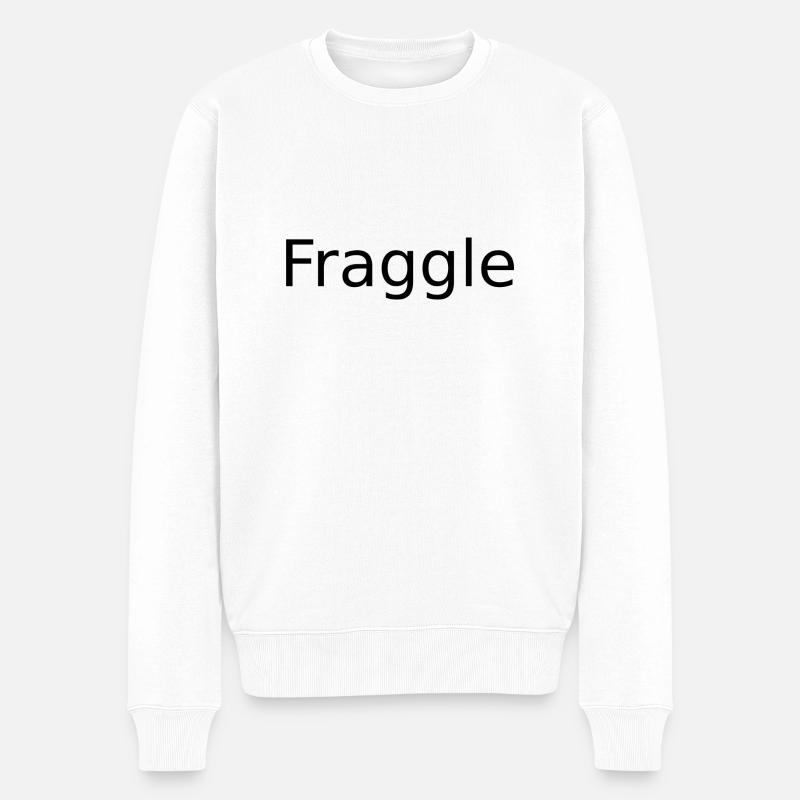 Fraggle - Männer Premium Bio Pullover - Weiß