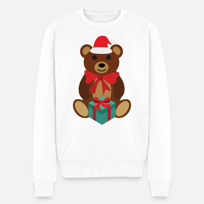 Teddy - Pull Premium bio Homme - blanc