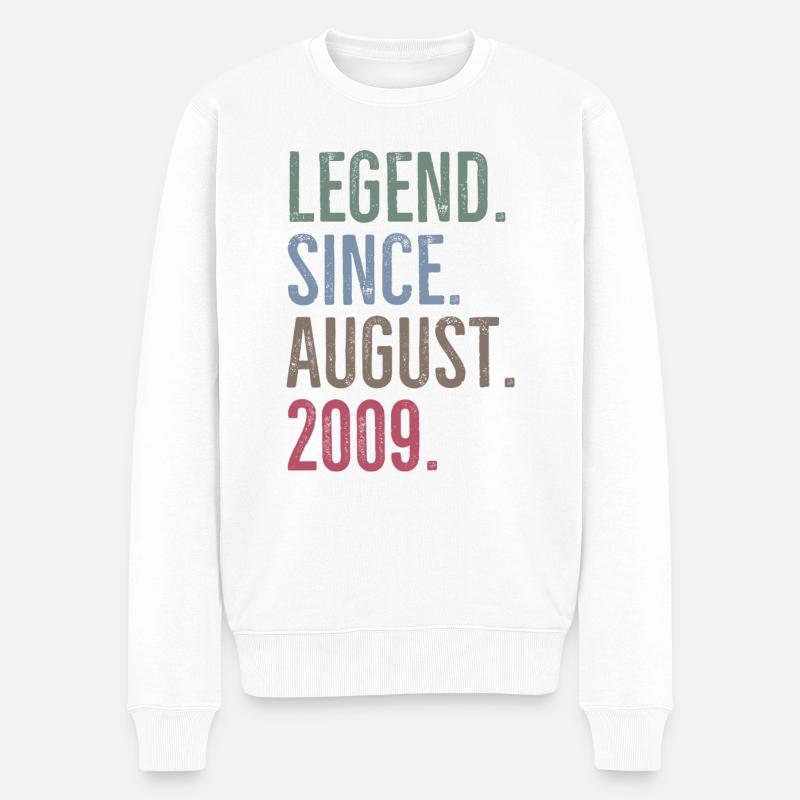 Légende depuis août 2009 - Pull Premium bio Homme - blanc