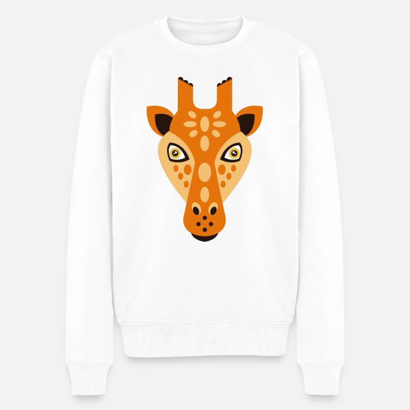 Wildtiere - Männer Premium Bio Pullover - Weiß