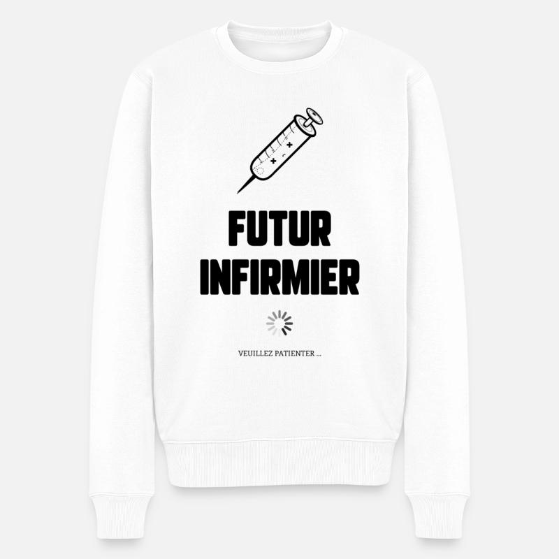 Futur infirmier - Pull Premium bio Homme - blanc