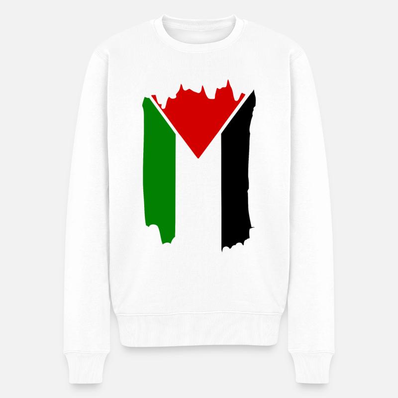 Palestine - Pull Premium bio Homme - blanc
