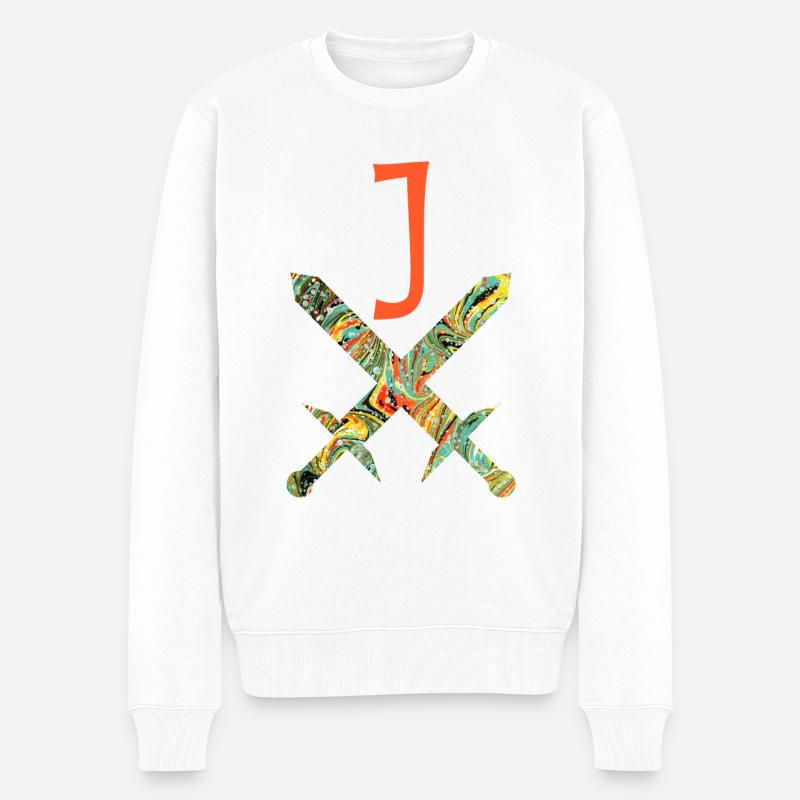 épées croisées e 200 j - Pull Premium bio Homme - blanc