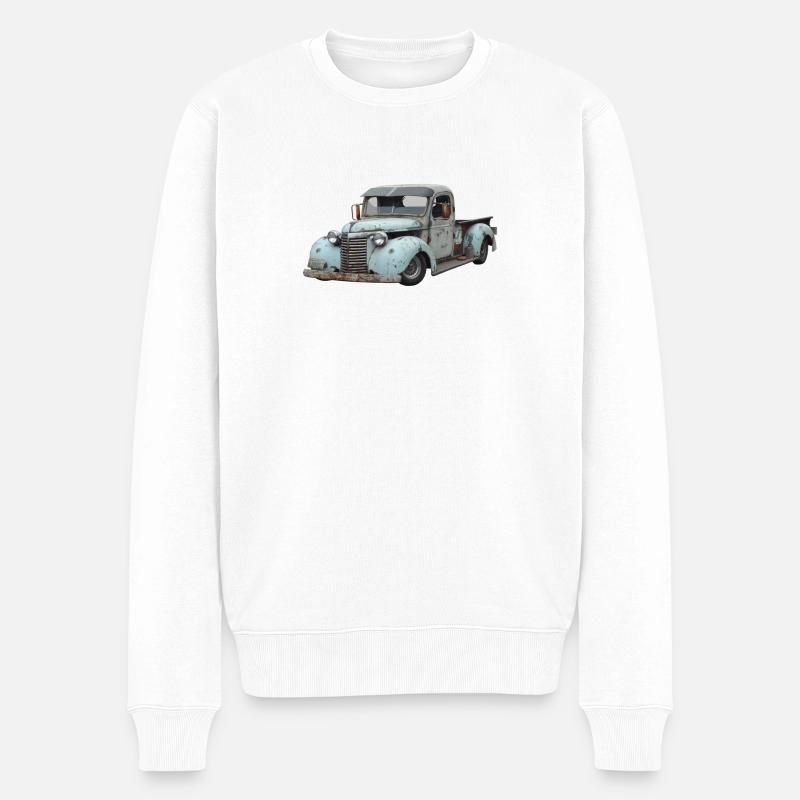 Oldtimer Pick Up - Pull Premium bio Homme - blanc