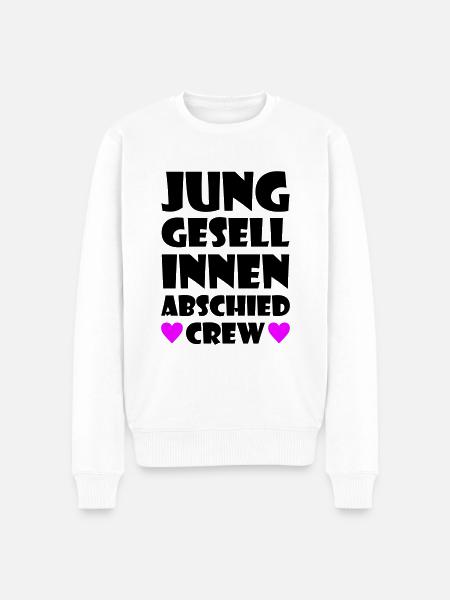 Hen Party Crew Hen - Men's Premium Organic Jumper - white