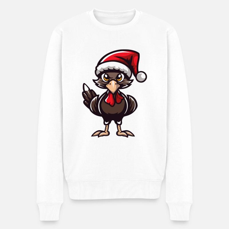 Noël en din - Pull Premium bio Homme - blanc