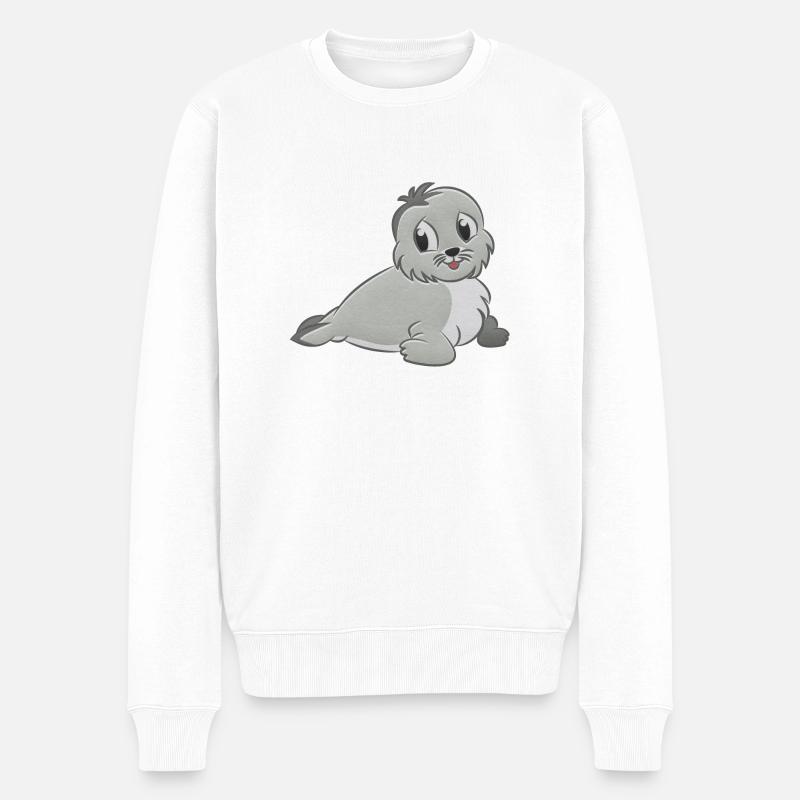 jouet en peluche Robbe - Pull Premium bio Homme - blanc