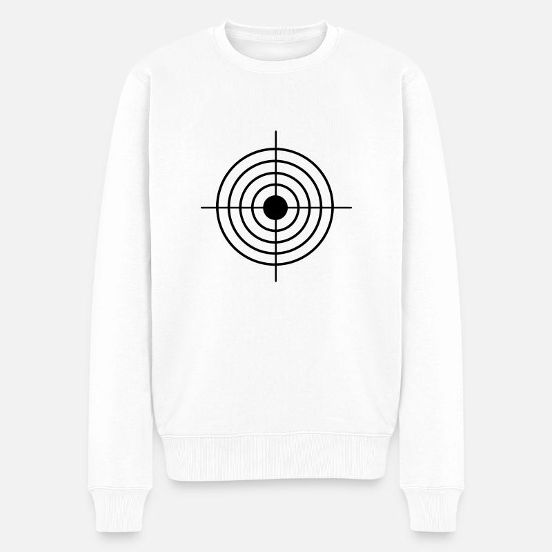 Shoot cible But - Pull Premium bio Homme - blanc