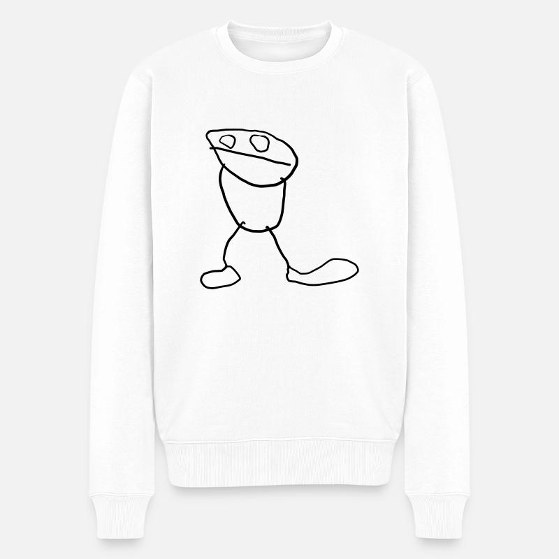 Männchen (by Linus) - Männer Premium Bio Pullover - Weiß