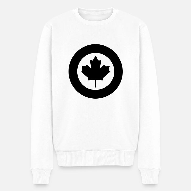 sign canada - Männer Premium Bio Pullover - Weiß