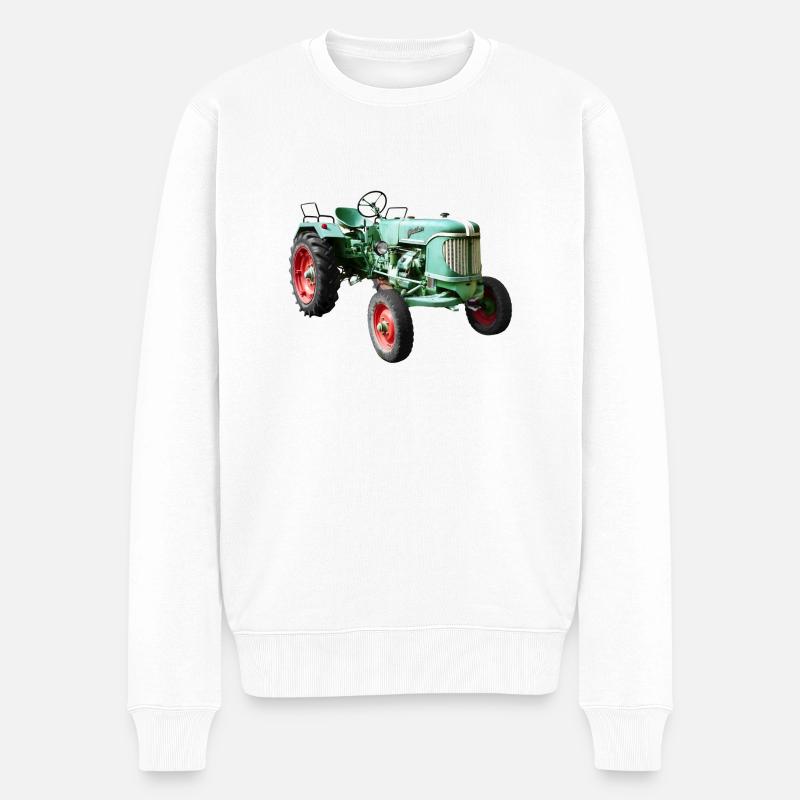 Guldner Trecker - Männer Premium Bio Pullover - Weiß