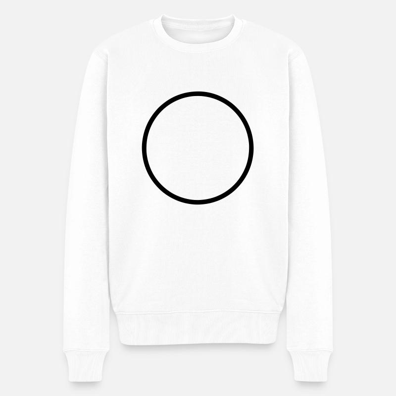 kreis - Männer Premium Bio Pullover - Weiß