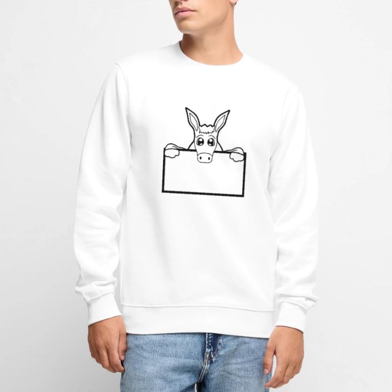 sign wall wall half text field surface write Men's Premium Organic Jumper