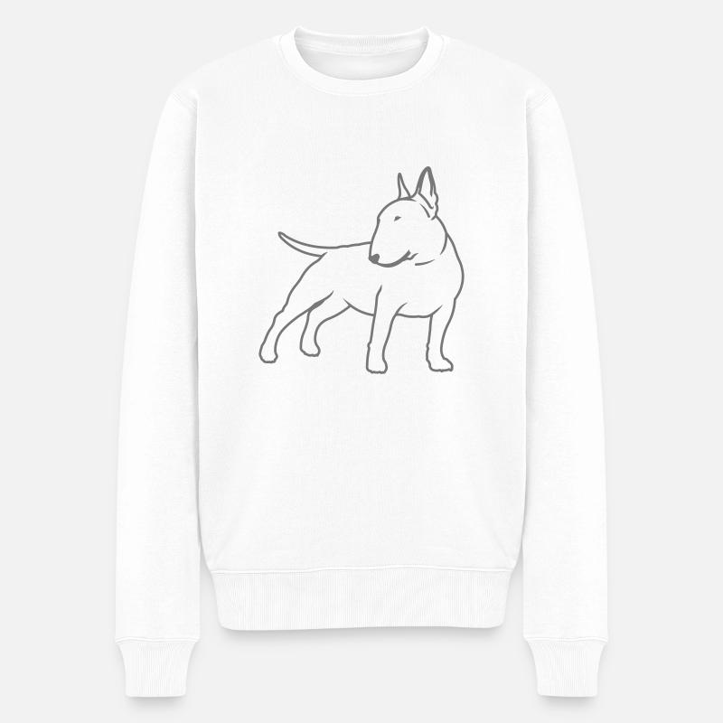 Bull Terrier cn_single_1c_4light - Pull Premium bio Homme - blanc