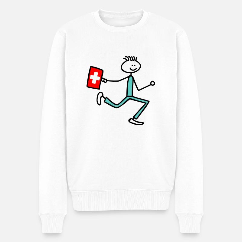 Médecin - Pull Premium bio Homme - blanc