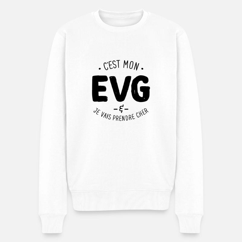 C'est mon evg mariage - Pull Premium bio Homme - blanc