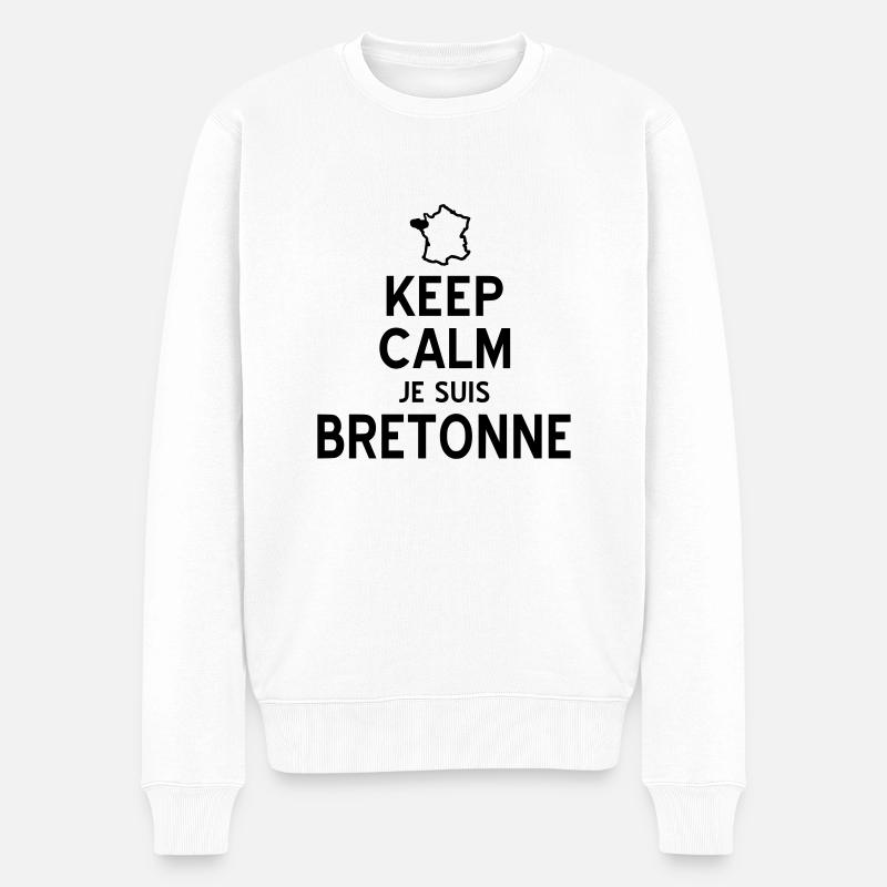 bretonne - Pull Premium bio Homme - blanc