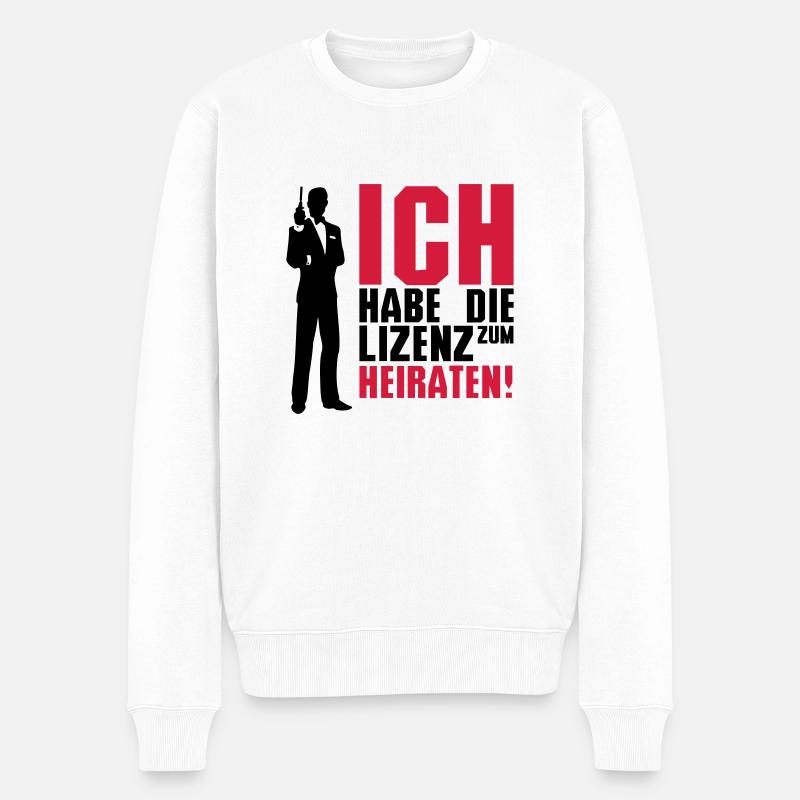 ich habe die - Männer Premium Bio Pullover - Weiß