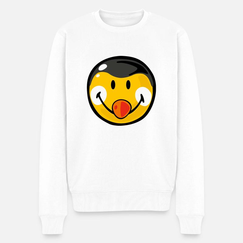 Smiley Penguin - Pull Premium bio Homme - blanc