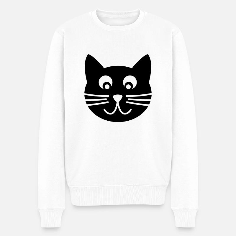 Chat - Pull Premium bio Homme - blanc