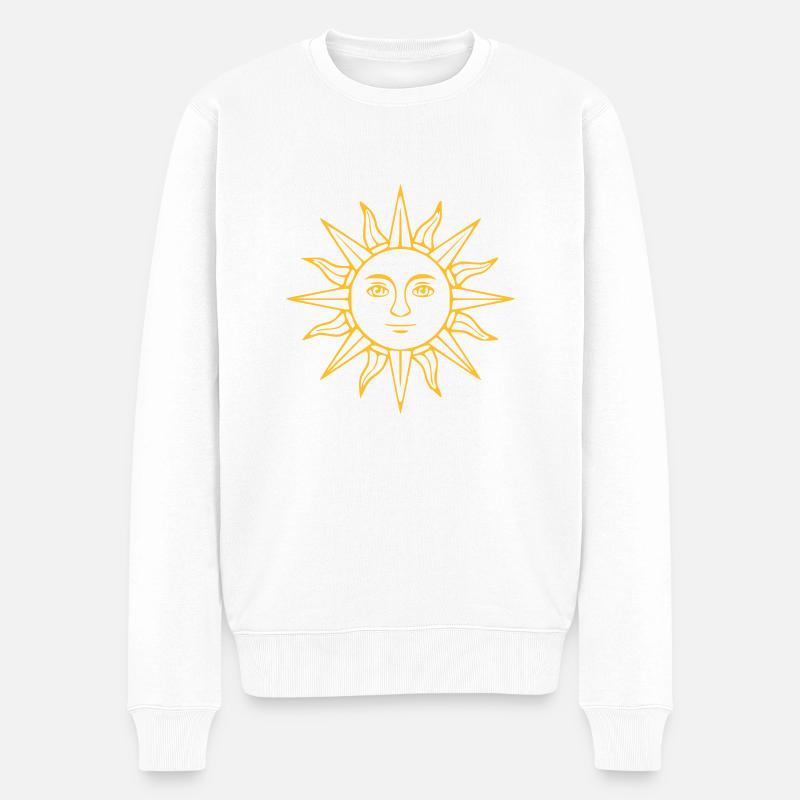 Face au soleil - Pull Premium bio Homme - blanc