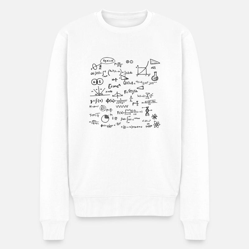 maths noir - Pull Premium bio Homme - blanc