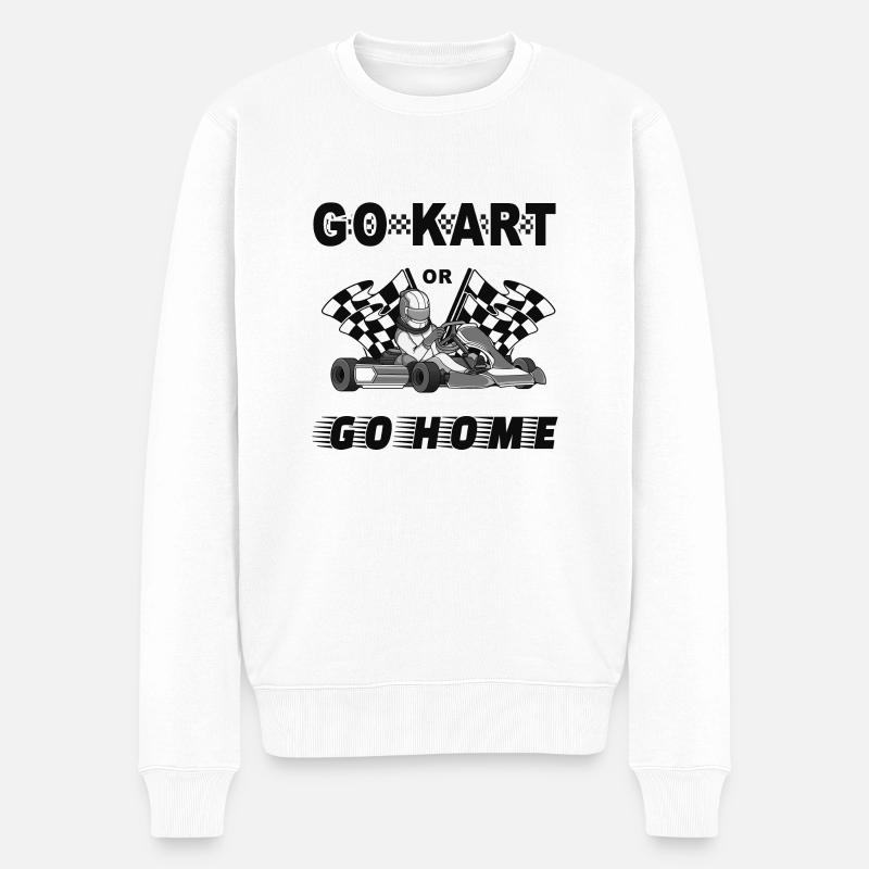 Kart ou go home - Pull Premium bio Homme - blanc