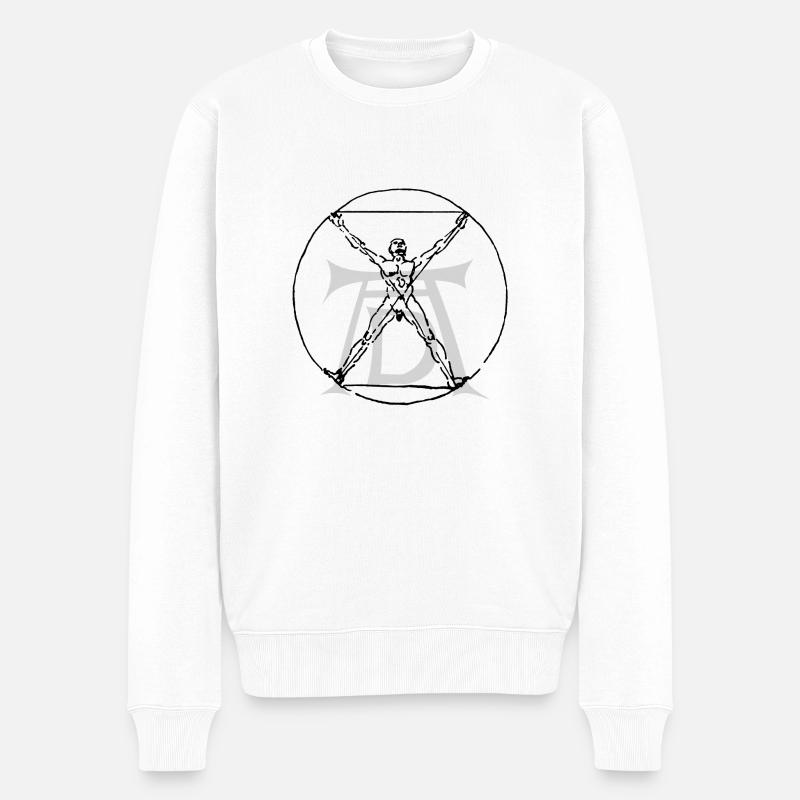 Albrecht Dürer 04 - Männer Premium Bio Pullover - Weiß