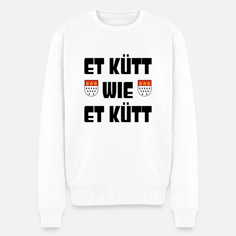 Et kütt wie et kütt - Männer Premium Bio Pullover - Weiß