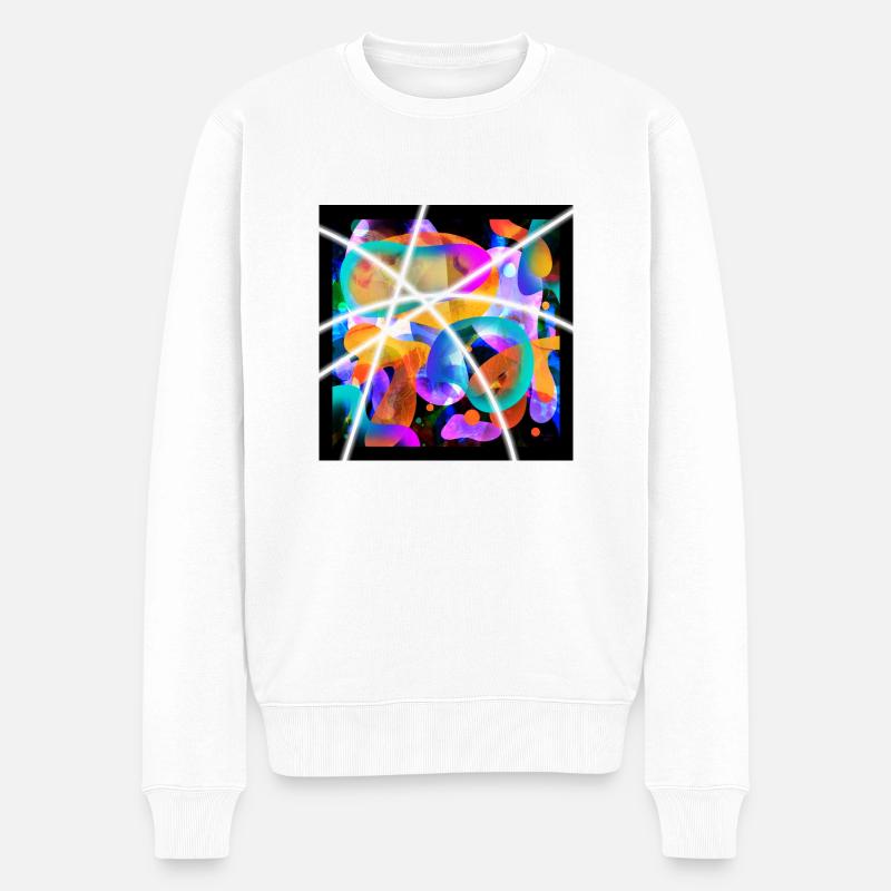 Couleur abstraite - Pull Premium bio Homme - blanc