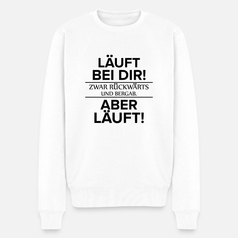 Dancing Dance Music - Männer Premium Bio Pullover - Weiß