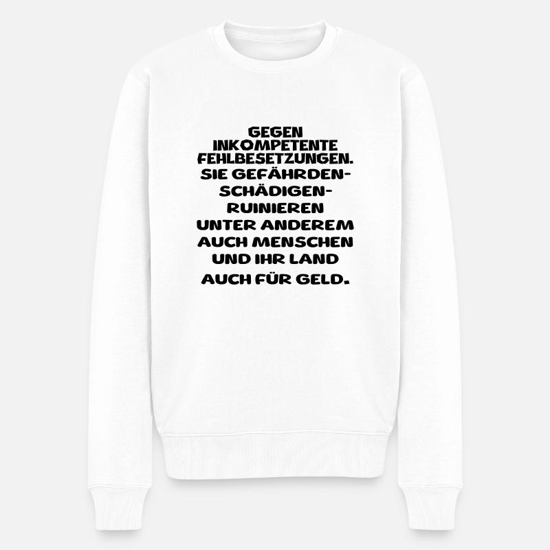 Fehlbesetzungen - Männer Premium Bio Pullover - Weiß