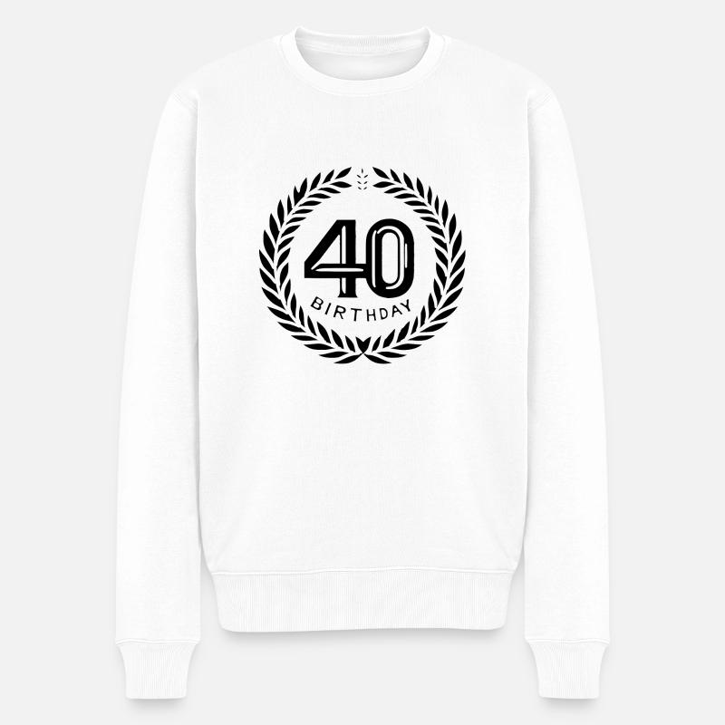 Quarante 40 - Pull Premium bio Homme - blanc