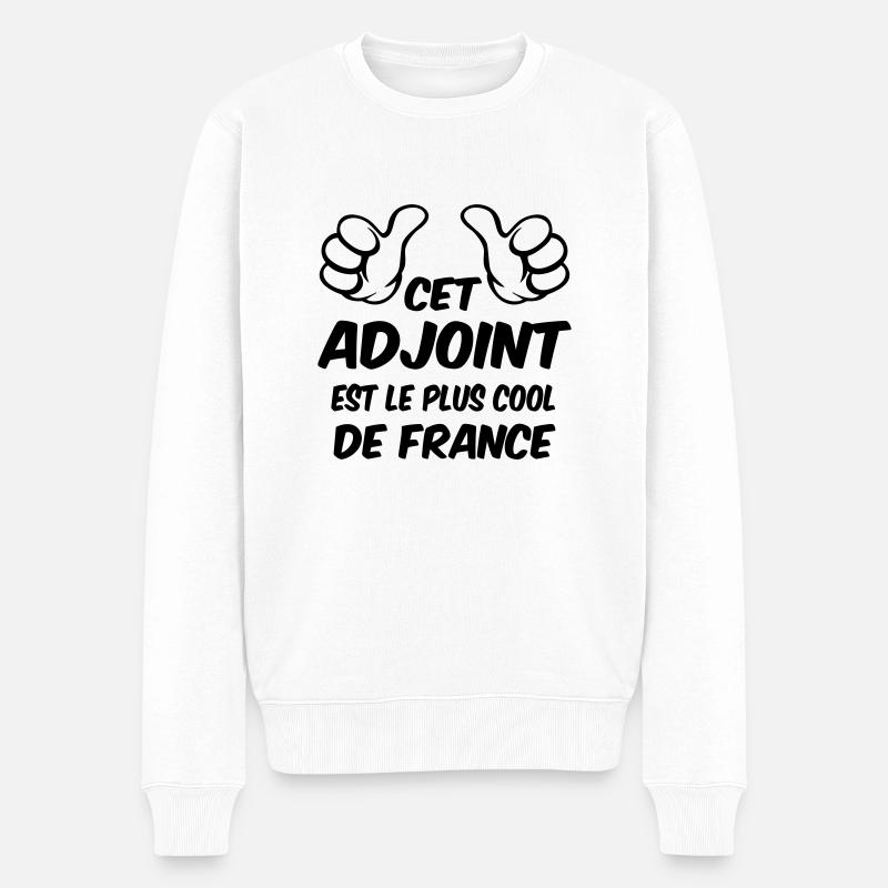 MEILLEUR ADJOINT - Pull Premium bio Homme - blanc