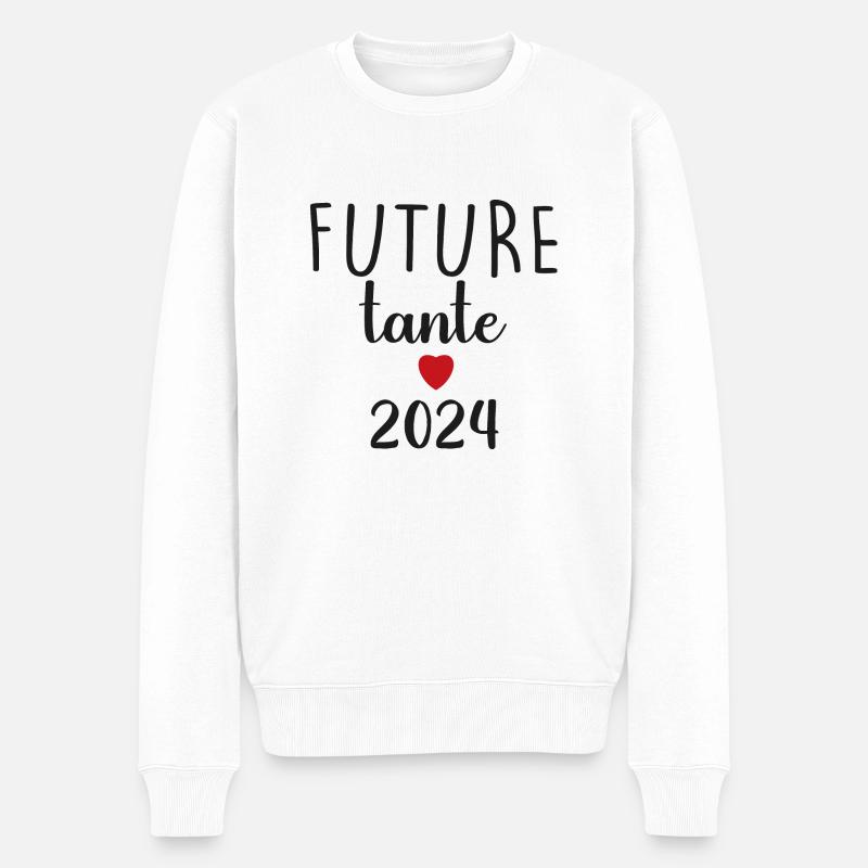 Futur tante - 2024 - Pull Premium bio Homme - blanc