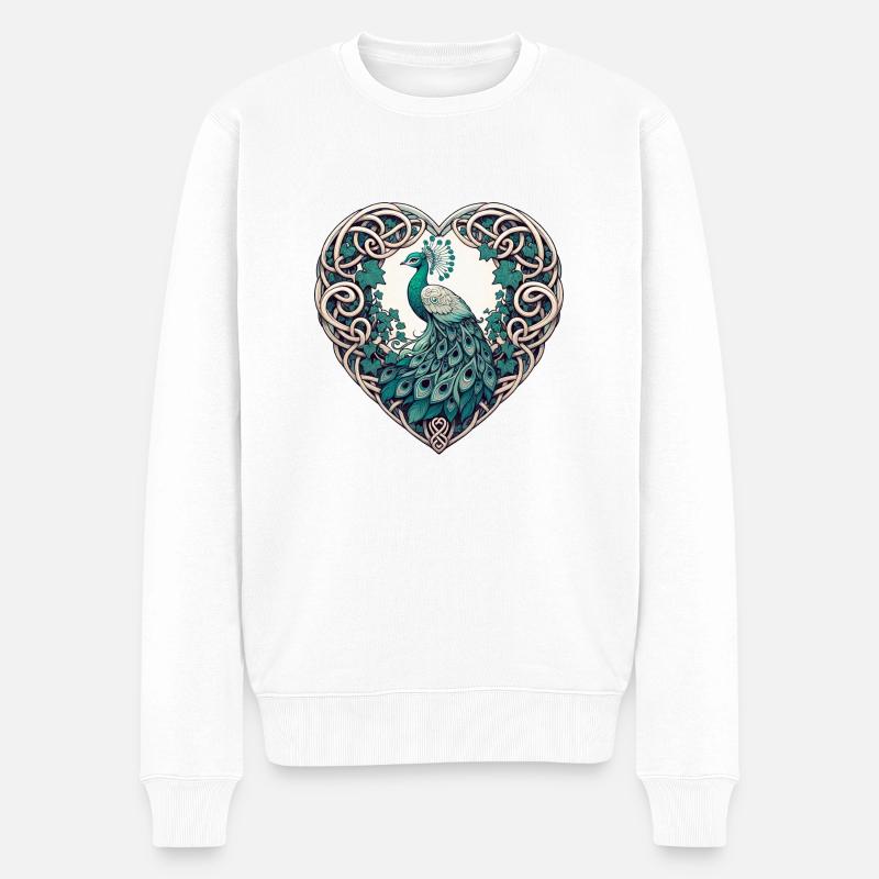 Amant du paon - Pull Premium bio Homme - blanc