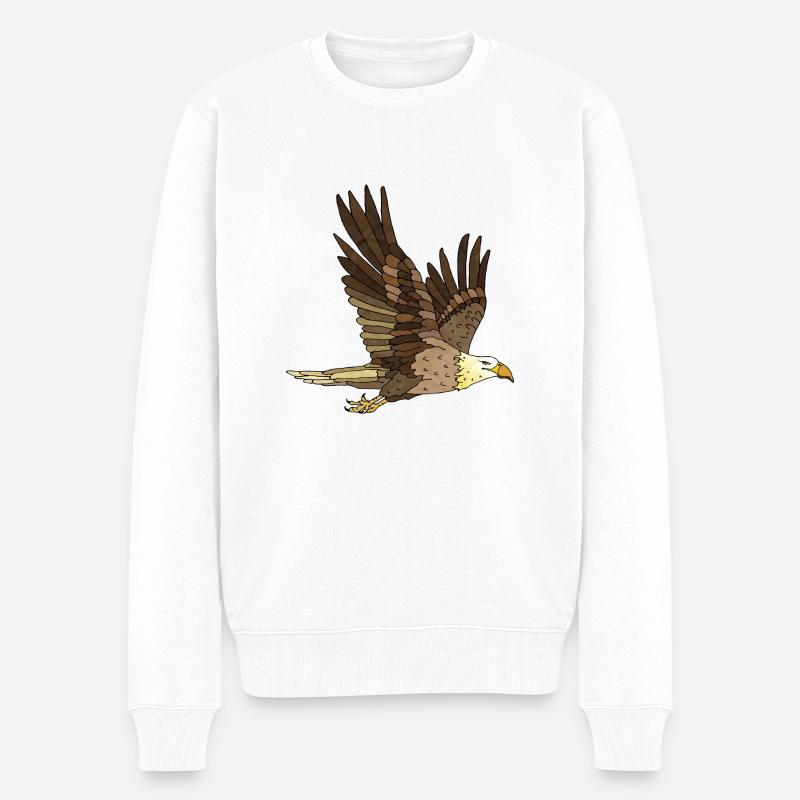 Oiseau - Pull Premium bio Homme - blanc