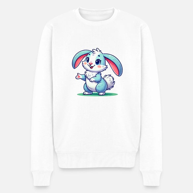 Bande dessinée Bunny - Pull Premium bio Homme - blanc