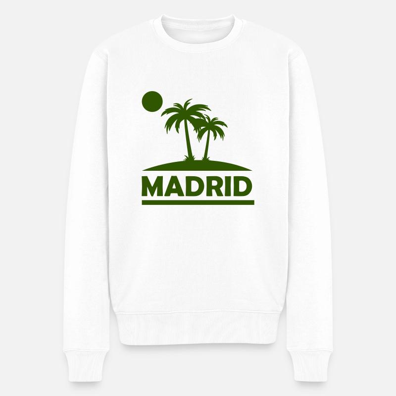 Madrid - Pull Premium bio Homme - blanc