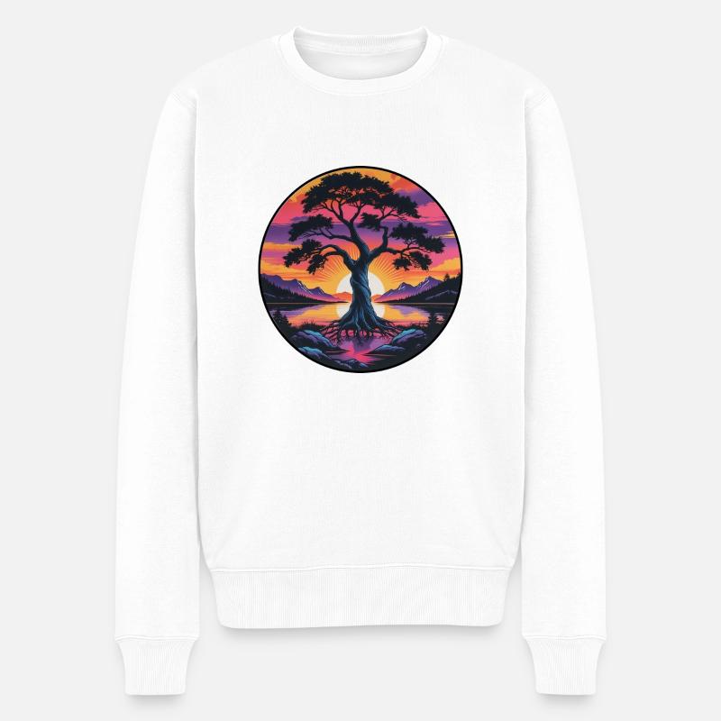 Soul Tree - Männer Premium Bio Pullover - Weiß